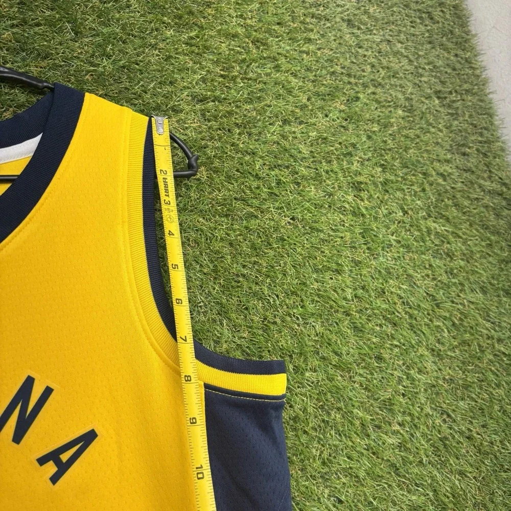 Nike Indiana Pacers Nike Jersey Mens 40 Medium Domantas Sabonis #11 Yellow Print